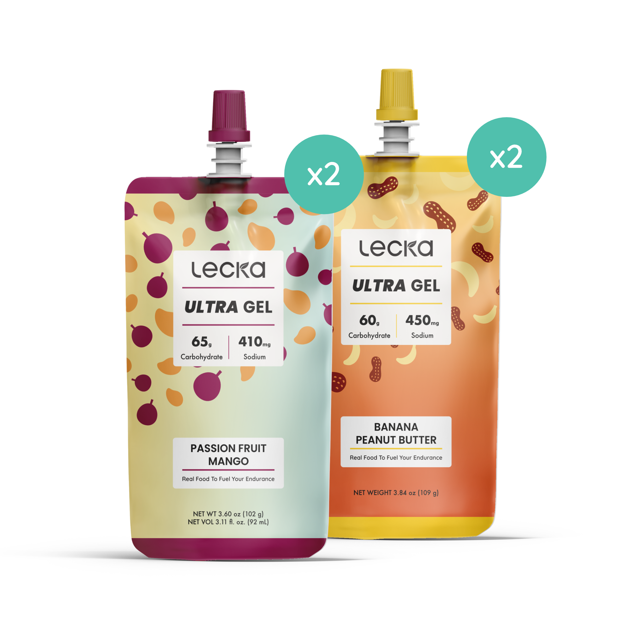 Ultra Gel Xoài Chanh Dây và Ultra Gel Chuối Bơ đậu