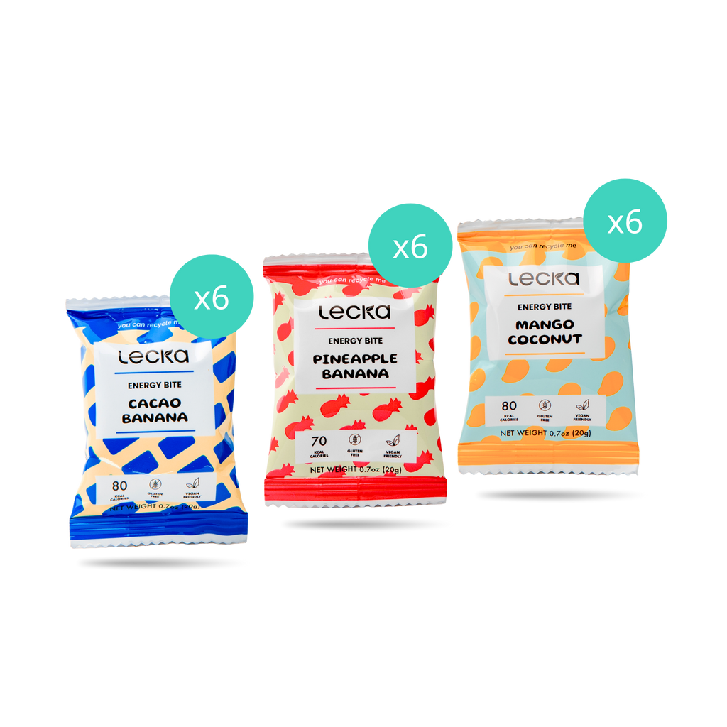 Thanh năng lượng Lecka Energy Bite 20g 3 vị Tổng hợp